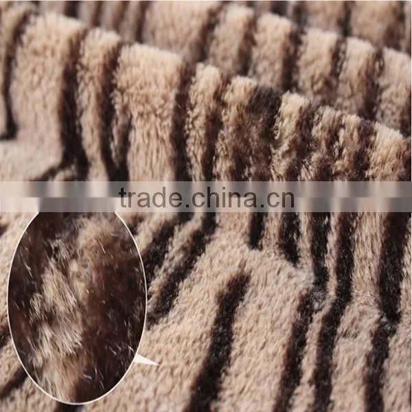 tiger stripe print plush toys fabric