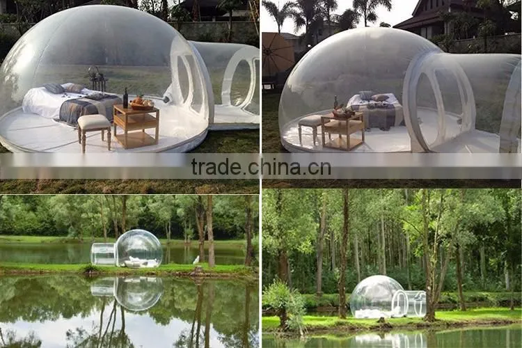 Clear Inflatable Lawn Tent Inflatable Bubble Dome Tent Camping Igloo Inflatable Clear Tent