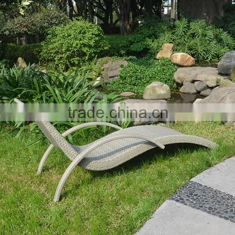 Garden Modern Rattan Wicker Outdoor Furniture Luxury French Chaise Spa Swimming Pool Hotel Sun Lounge Chair