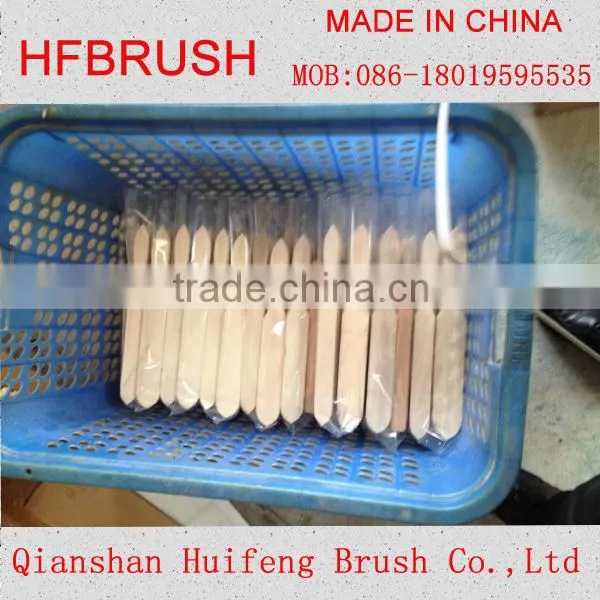 Wooden wire cleaning brush
