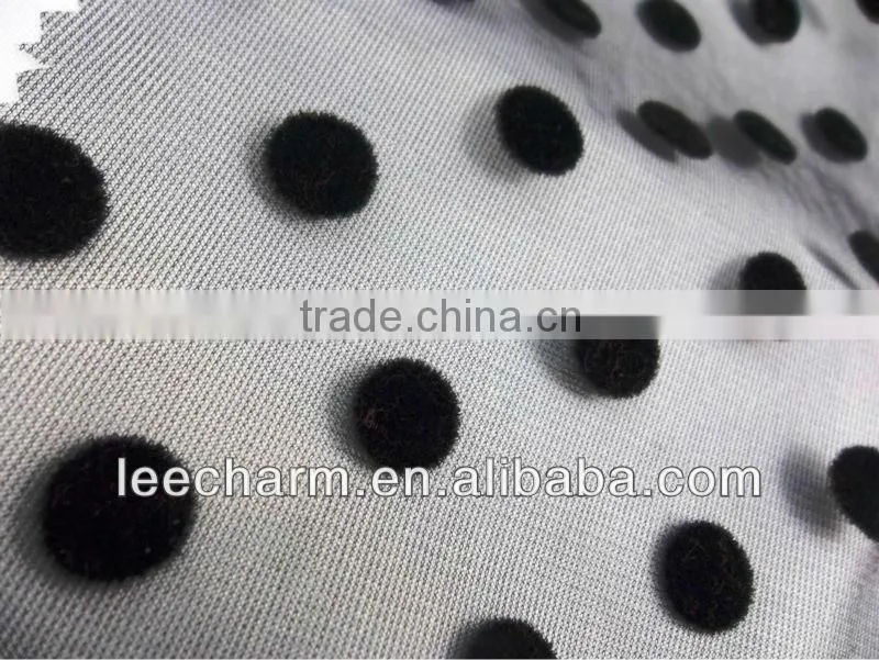 Flocking Dot Mesh Fabric