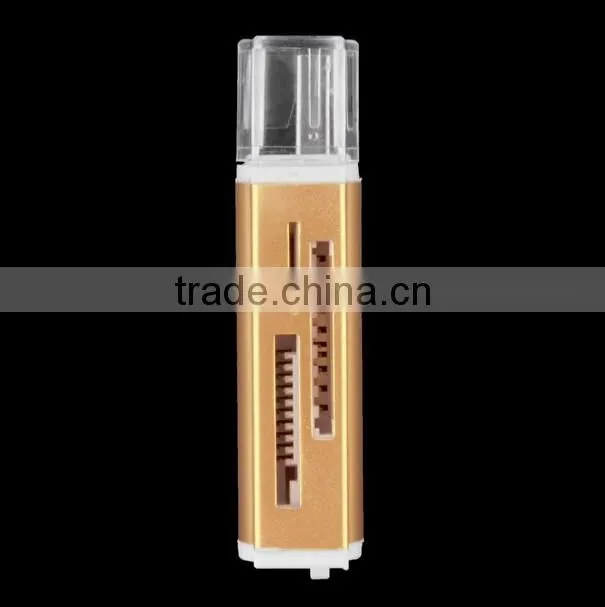 2.0 USB Interface and SM Card ,MMC Card,SD Card,XD Card ,CF Card LighterType Card Reader