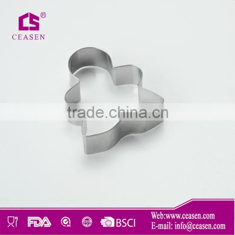 metal with nonstick painting Cartoon bear shape cookie cutter