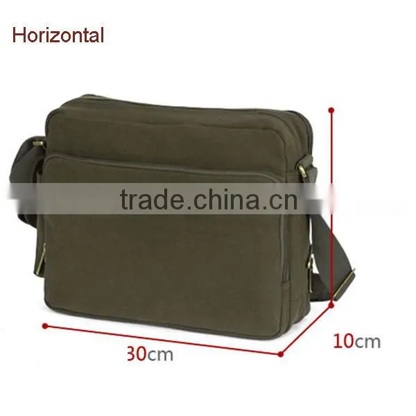 Cheap vintage adjustable canvas messenger bag