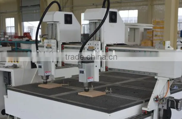 High quality double heads cnc router machine for sale S/C-1325-2