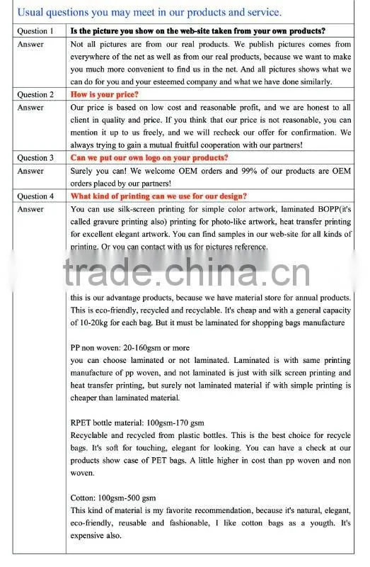 wholesale cotton tote bags supplier
