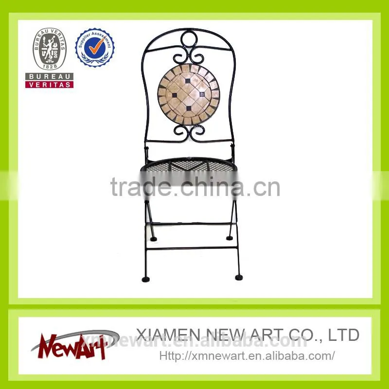 Cheap Mosaic outdoor garden chair metal garden chair