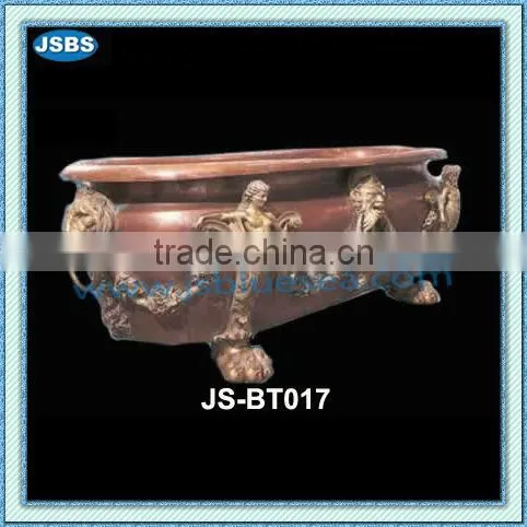hand carved natural stone small deep bathtub
