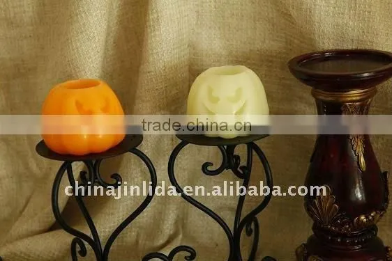 pumpkin LED candle