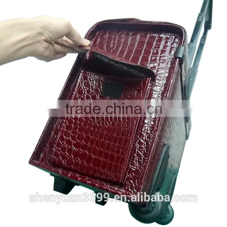 Promotionals High Grade Red Travel Bag Trolley Shoppong Bag With Wheel