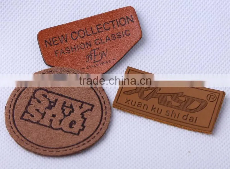 jeans leather label/leather patch label