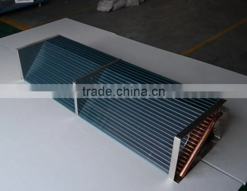 Tube fin air cooled evaporator for refrigeration, cold room, air conditioning system