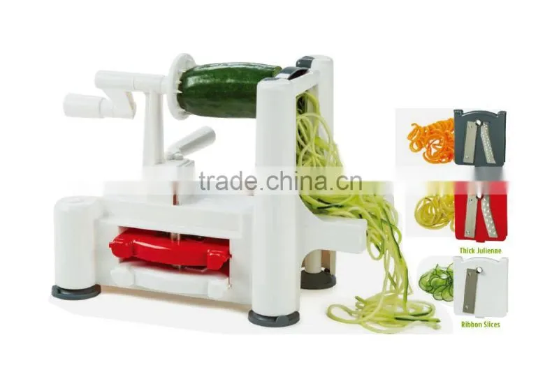 Plastic hand manual Spiral vegetable Slicer