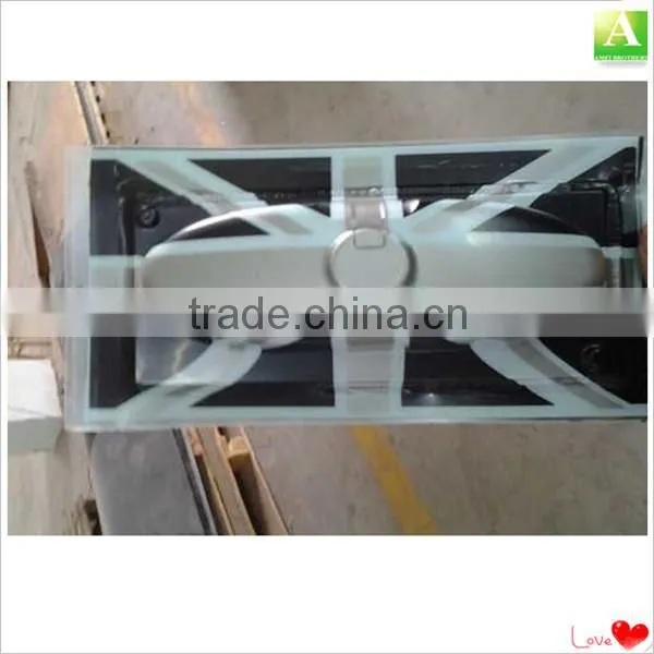 Vacuum formed plastic auto rear view mirror