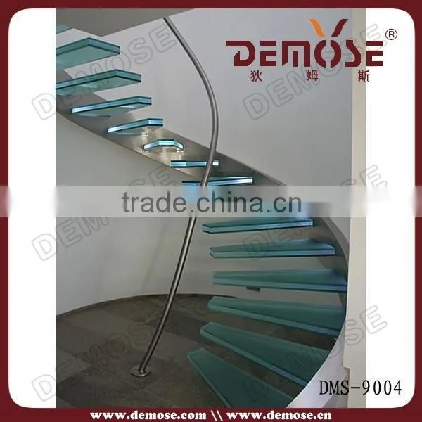 prefabricated pvc handrail small spiral stairs