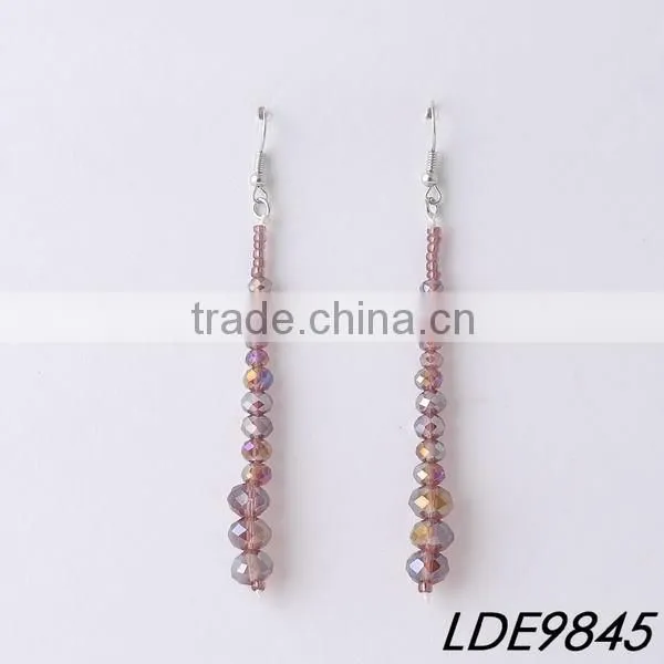 White heart earring star shaped adorable dangle earrings