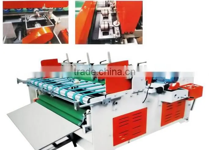 press model folder gluer semi-automatic machine for carton box making
