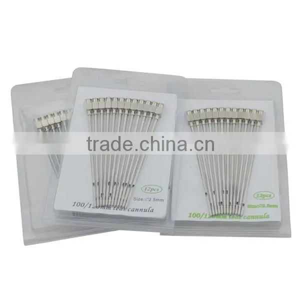 High quality large hub cow teat milk pass treat needle WJ312