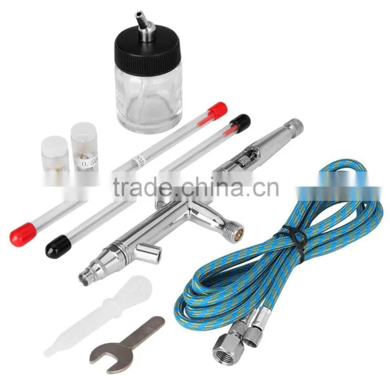 0.3+ 0.5+ 0.8mm Dual Action Body Paint Cake Nail Makeup Airbrush Temporary Tattoo Kit AS-31