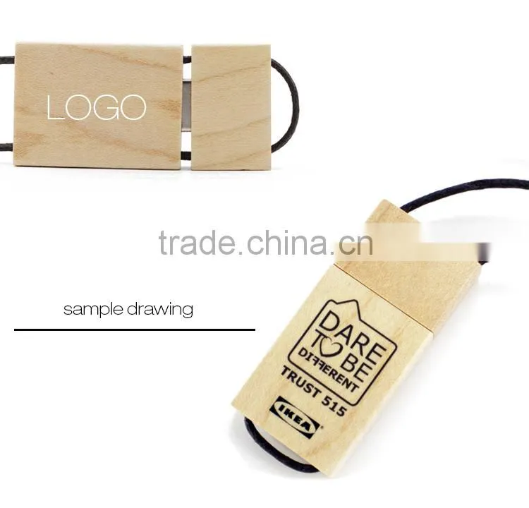 Wooden USB flash disk logo business gifts 1G/2G/4G/8G/16G/32G/64G