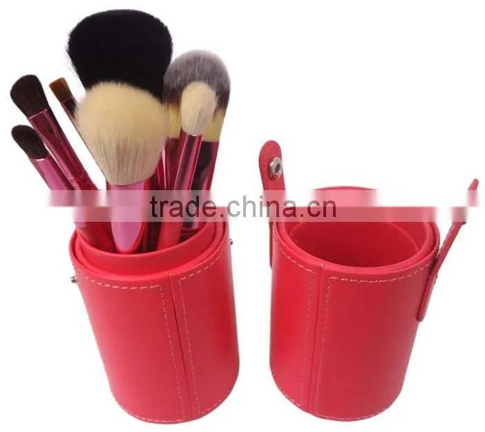 Portable natural hair professional makeup brush set