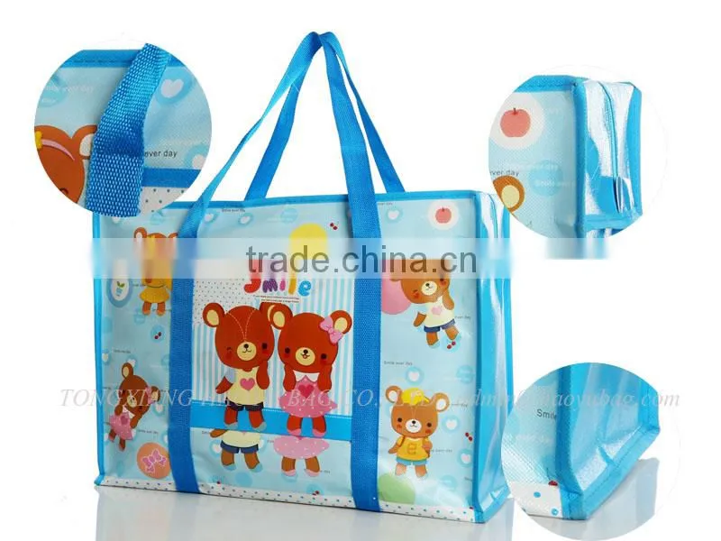 Promotional pp woven bag zipper for tote bag from China supplier