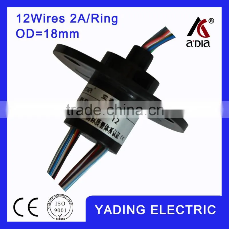 capsule slip ring 018-12 dia.18mm 12wires 2A/Per wires
