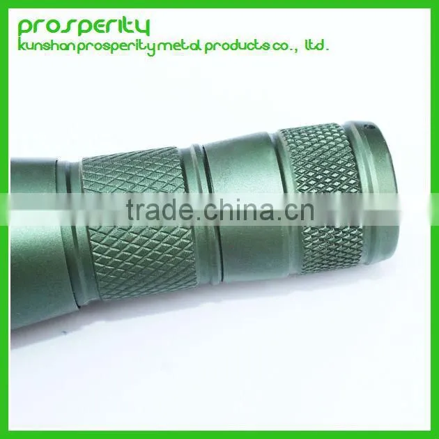 cnc turning metal flashlight case
