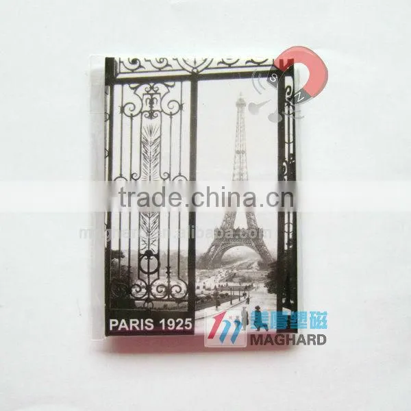 Promotion paris tourist souvenir fridge magnets custom Logo