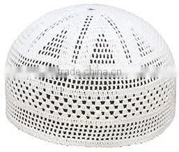 made hand White Muslim Hats For Men Wholesale