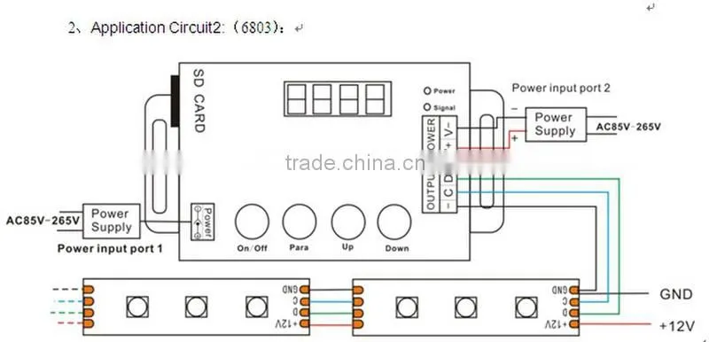 Wireless SD Card LED Digital Controller,led controller