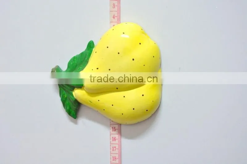 Apples Pears Orange Strawberrys Cute Shape Fruits and Vegetables and Colorful Promotion Fridge Magnets, Magnetic