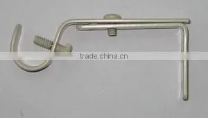 Antique Silver Wrought Iron Curtain Rod Finials
