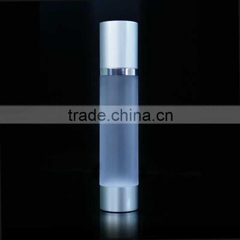 Transparent Bright Airless Cosmetic Pump Bottle Dispenser