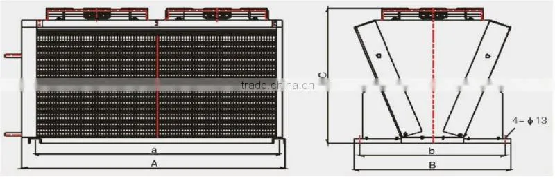 Air Cooled Condenser for Cold, Freezer and Deep-freezing Storage for Fruit, Meat and Vegetable, etc Storage