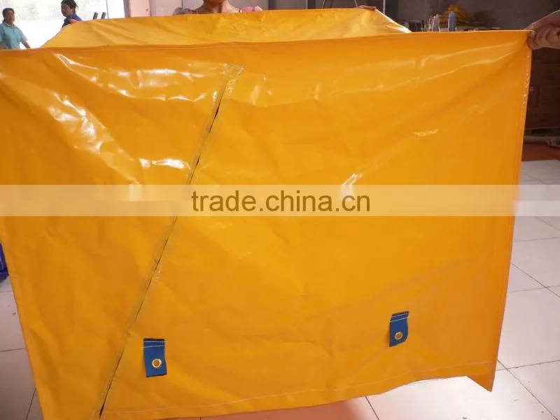 uv resistant waterproof polyester pvc plastic pallet cover manufacturers