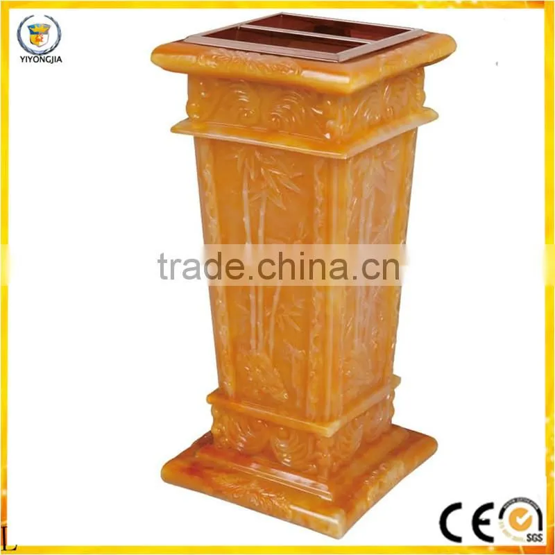 reasonable price resign green color eco friendly trash bin for hotel