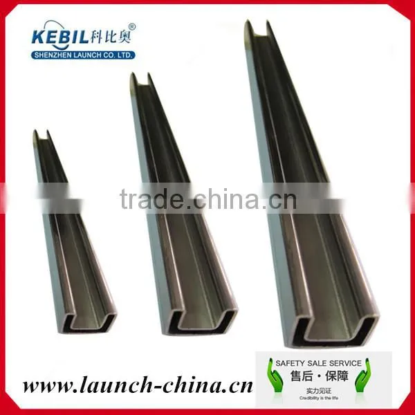 glass balcony railing stainless steel mini top rail / handrail slot