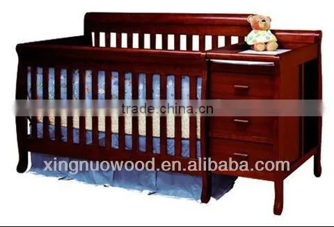 XN-LINK-B04 Wooden foldable baby cot