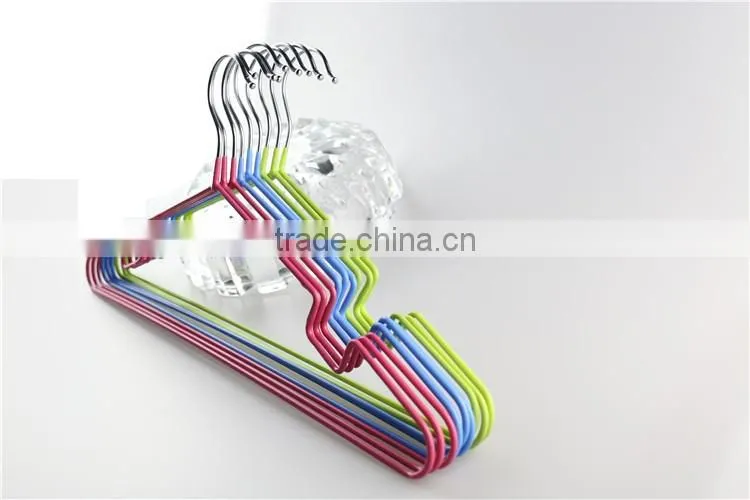 Fashion Custom Hot Selling Pvc Coating colorful metal hanger