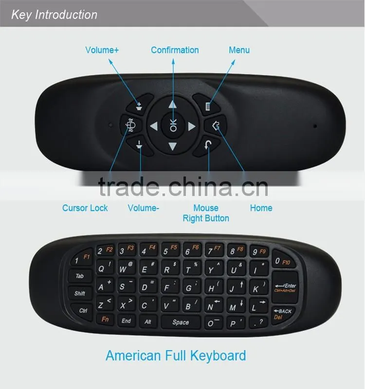 GLEESE Remote Control Mini Wireless Keyboard, Gaming Keyboard, Anti-shake mechanical keyboard