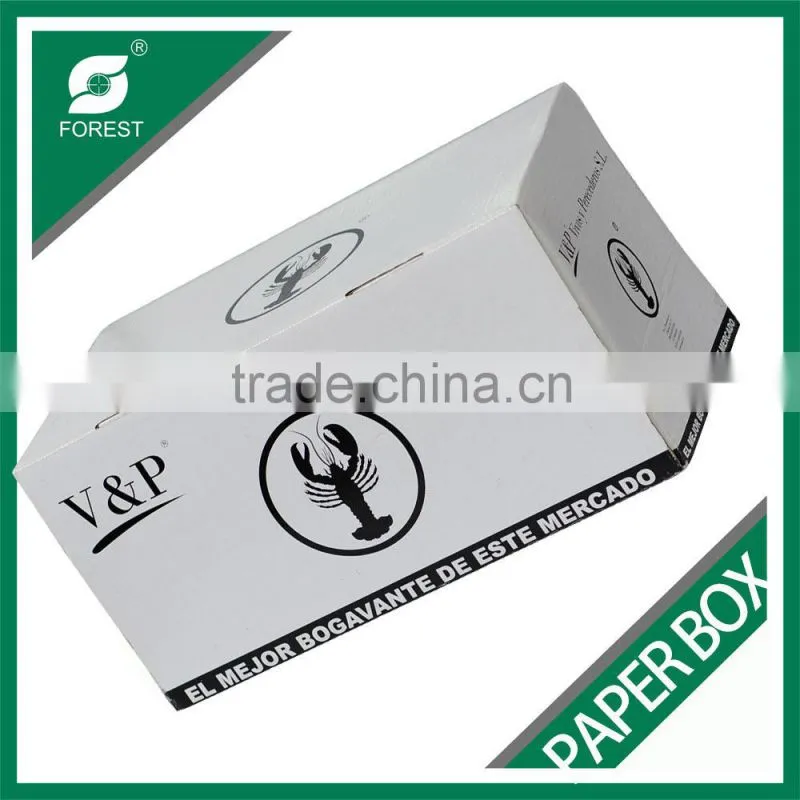 SHRIMP CARDBOARD FOOD DELIVERY BOX