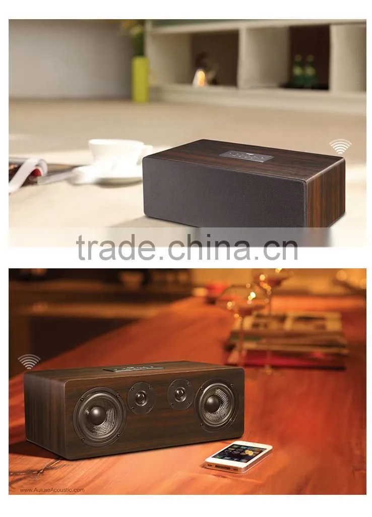 Factory supply high quality wood wifi music box with DLNA Airplay pushing via Android ios app