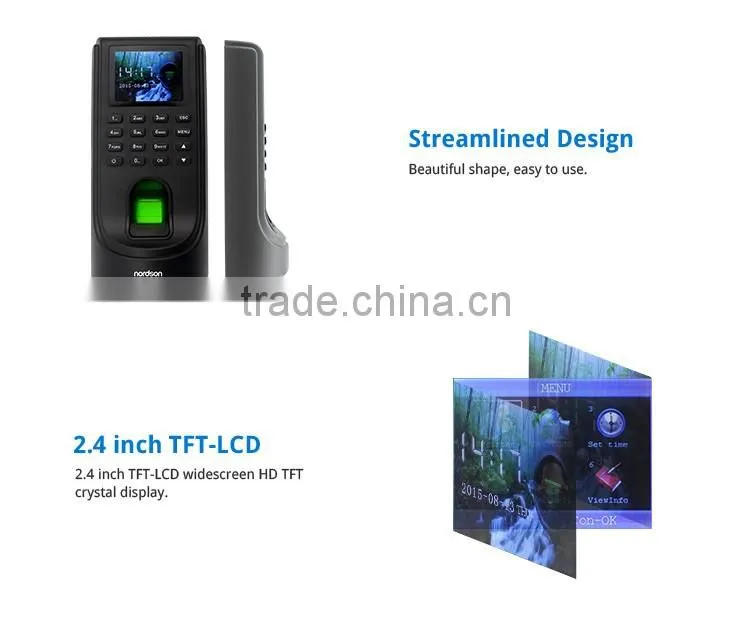 Nordson 2.8inch HD LCD screen FR-M2 Network Fingerprint Access Control with ID Card