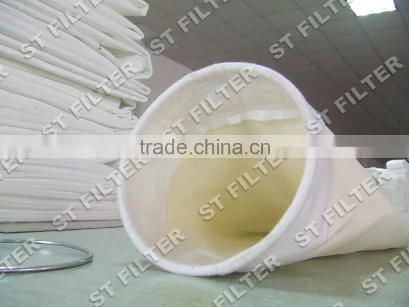 Dia160*5200mm,fiberglass twill filter bag for coal boiler