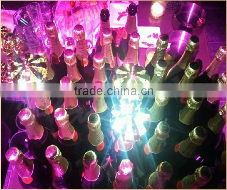 Custom nightclub champagne bottle led light crown bottle caps