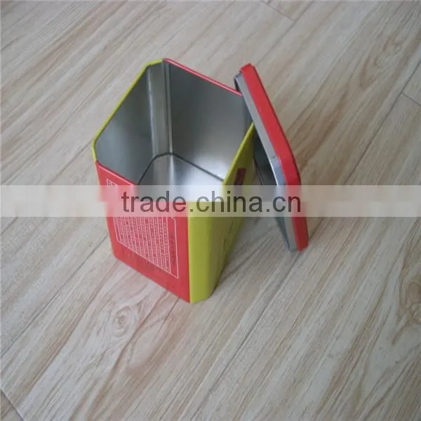 Durable and unique square tea tins