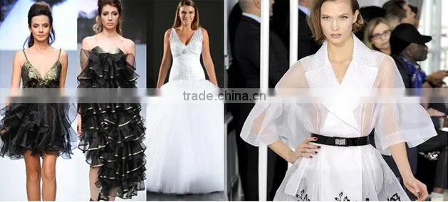 fashion custom 108cm chinese printed 100% pure silk fabric /100% silk organza fabric