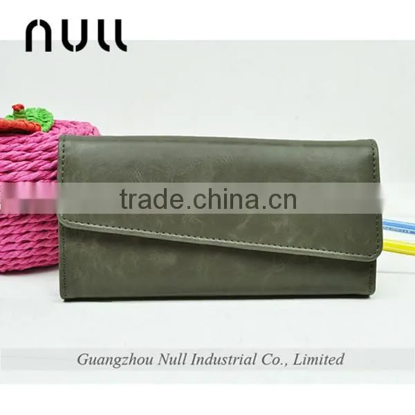 China supplier custom leather elegance wallets for young lady