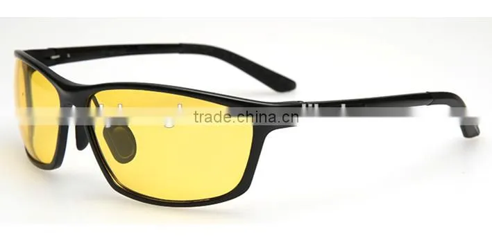 Aluminum night vision sunglasses,driving sport sunglasses.